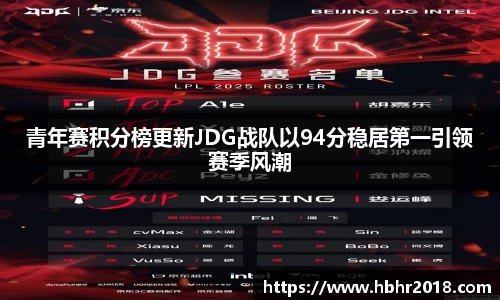 青年赛积分榜更新JDG战队以94分稳居第一引领赛季风潮
